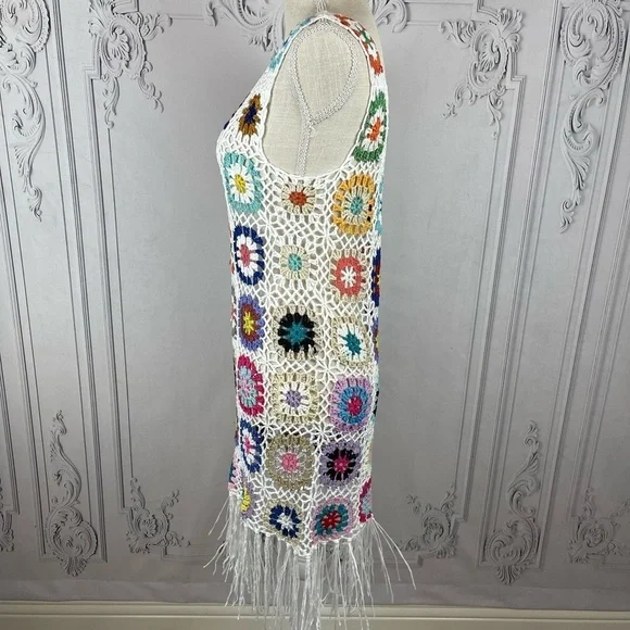 Colorful Crochet Midi Dress - Picture 10 of 11